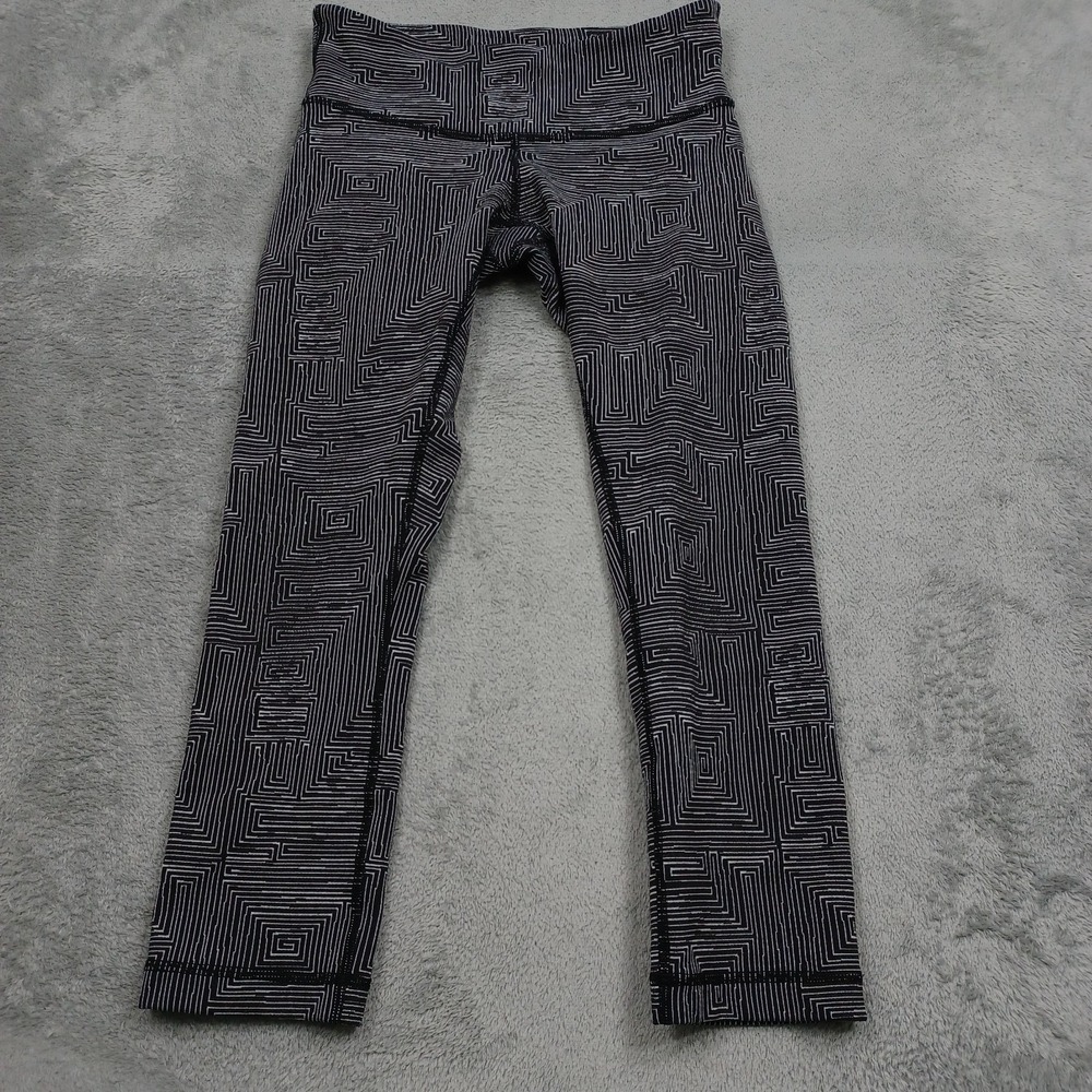 Lululemon Pants Womens 4 Black High Time Activewear Casual Pull On